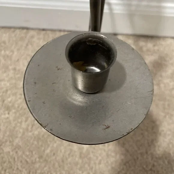 VTG 1980s 90s Postmodern Rebar Man Candle Holder running taper memphis wiggly - Picture 5 of 8